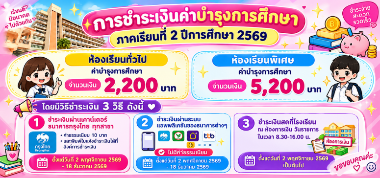 ป้ายประกาศรอง